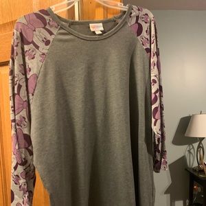 Lularoe 3 quarter sleeve Disney shirt